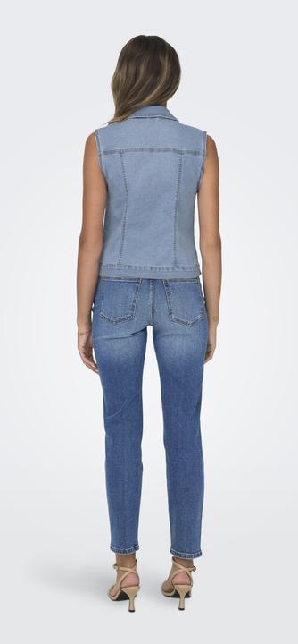 Actual product image Only Stand-up collar jacket denim waistcoat (L)