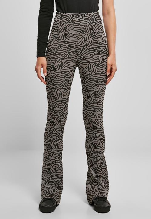 Produktbild Urban Classics Ladies High Waist Zebra Boot Cut Leggings - 14105 (S)