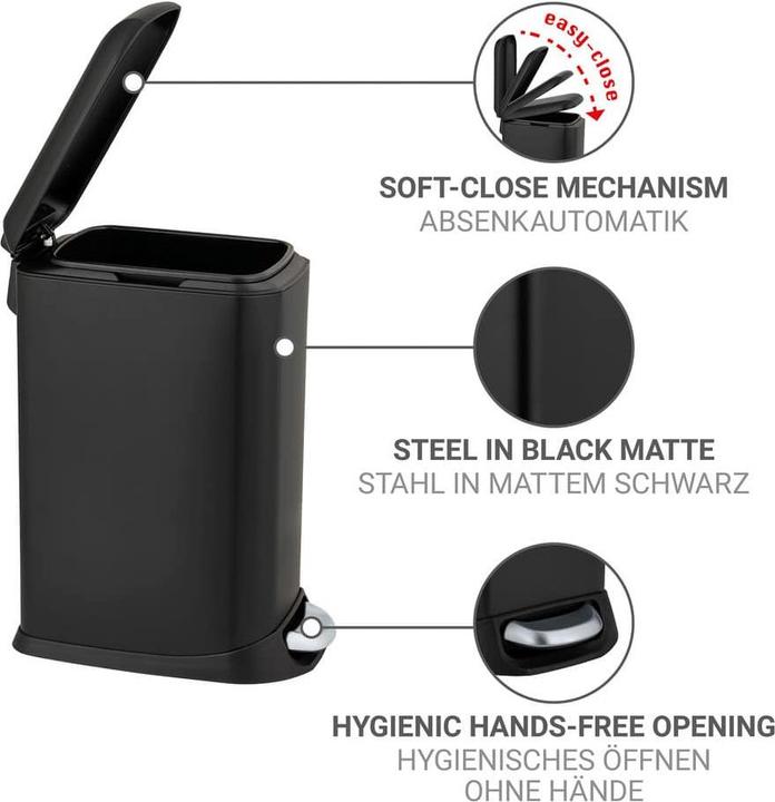 Produktbild Wenko Treteimer Design Easy-Close (20 l)