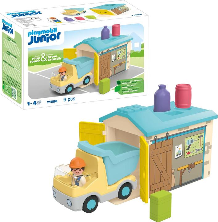 Image du produit Playmobil Camion avec garage de tri (71686, Playmobil Junior)
