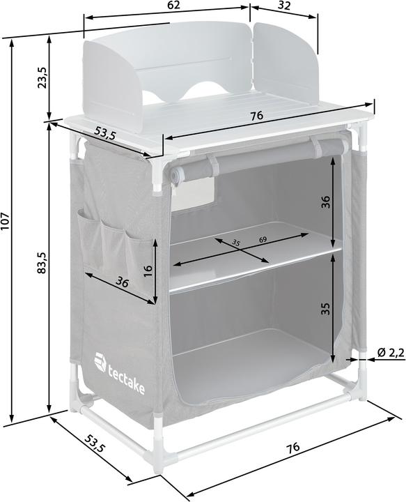 Image du produit tectake Cuisine de camping