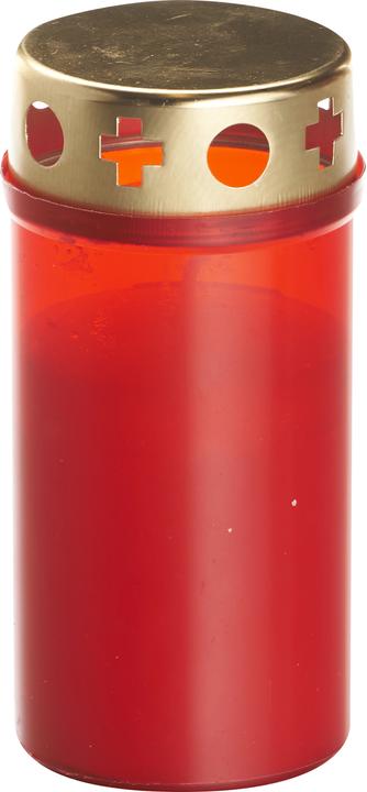 Image du produit Balthasar Bougie funéraire rouge avec couvercle (1 pcs)