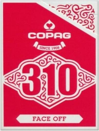 Actual product image ASS Altenburg 22541013 - COPAG 310 playing cards - Face off Slimline, Red, 18 years and older (French)