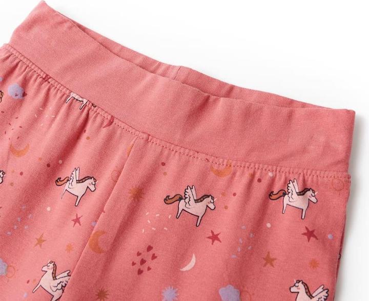 Produktbild VidaXL Kinderpyjama mit Langen Ärmeln Altrosa 140,Material: 95 (140)