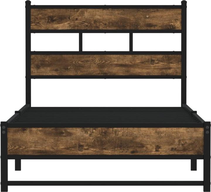 Produktbild VidaXL Metallbett Bett Lattenrost Doppelbett Bettgestell ohne Matratze 140x200cm (140 x 200 cm)