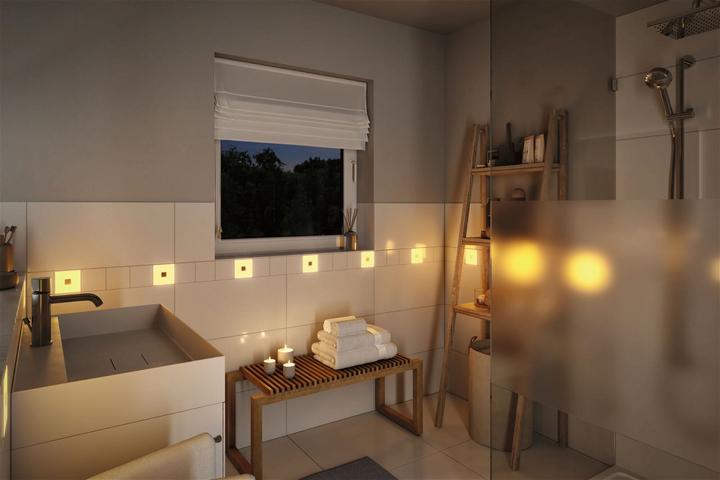 Actual product image Paulmann Luminaire LumiTiles Basic Set Square 2x0,72W (RGBW, 1 cm, Indoor)