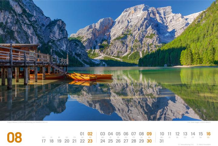 Image du produit Südtirol - von Bozen bis zu den drei Zinnen - ReiseLust Kalender 2026 (45 x 33 cm, Couverture rigide, Allemand)