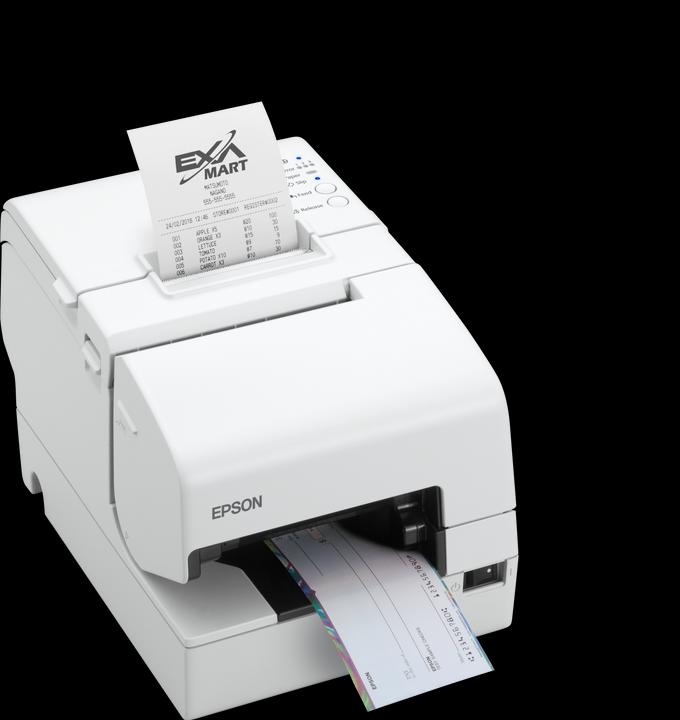 Epson TM-H6000V-213P1: Seriale, MICR, bianco, PSU, EU (USB, RS-232, USB 2.0, Ethernet)