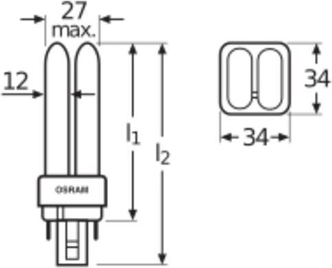 Produktbild Osram Dulux (G24q-3, 26 W, 1800 lm, 1 x, G)