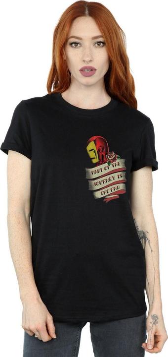 Produktbild Iron Man Tattoo Journey Breast Print TShirt (4XL)
