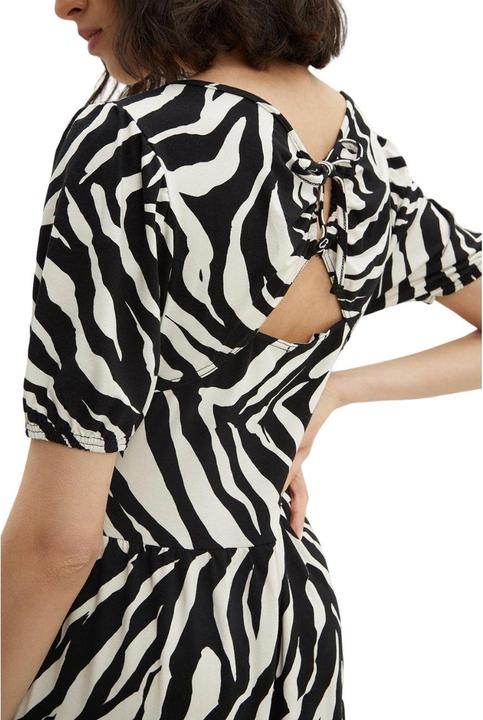 Actual product image Dorothy Perkins Womens/Ladies Zebra Print Tie Back Petite Relaxed Midi Dress (30)