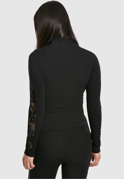 Actual product image Urban Classics Ladies Lace Striped LS (4XL)