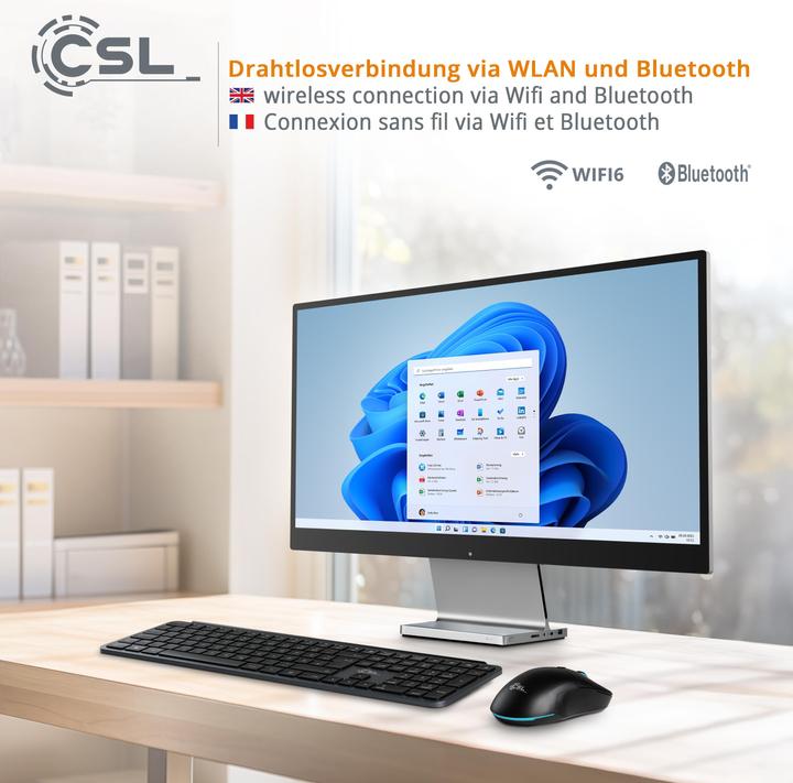 Produktbild CSL All-in-One-PC Unity U27 (Intel Core i5-1235U, 96 GB, 1000 GB, Intel Iris Graphics)