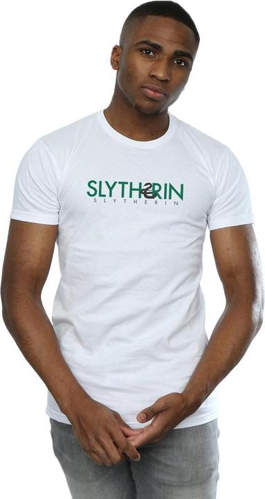Actual product image Mens Slytherin Text T-Shirt (XL)