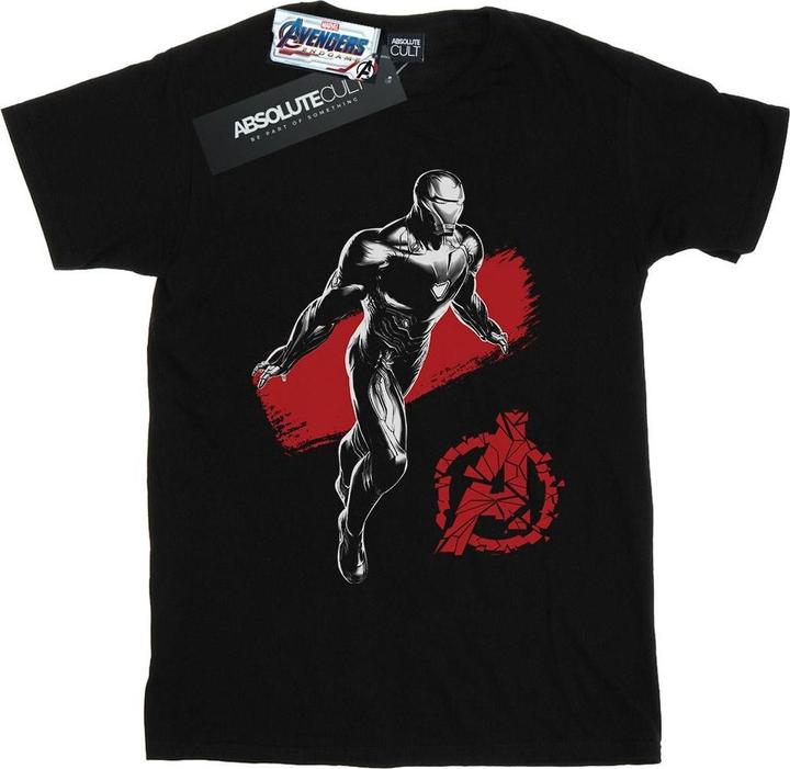 Actual product image Mens Avengers Endgame Mono Iron Man T-Shirt (3XL)