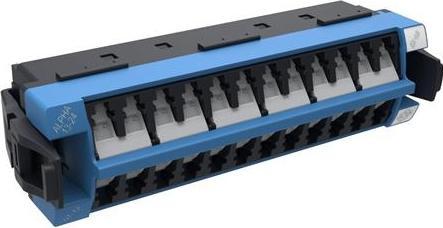 Commscope 360 distributions adapter singlemode, 12x LC duplex blå