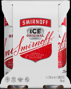 Produktbild Smirnoff Vodka Ice 4 x 0.25 l (4 x 25 cl)