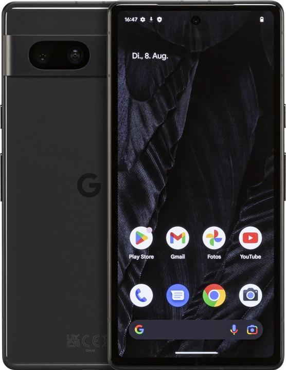 Actual product image Google Pixel 7a (128 GB, Charcoal, 6.10", SIM + eSIM, 64 Mpx, 5G)