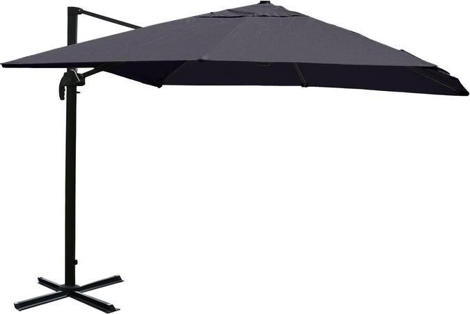 Mendler Gastronomy traffic light umbrella HWC-A96, 3x4m (Ø5m) polyester/aluminium, anthracite without (1.04 m)