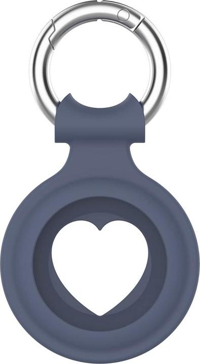 Produktbild Screenguard Apple Airtag Liquid Silikon Heart Case mit Anhänger