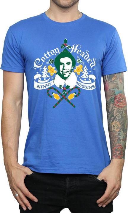 Actual product image Elf Mens Cotton Headed Ninny Muggins T-Shirt (XXL)