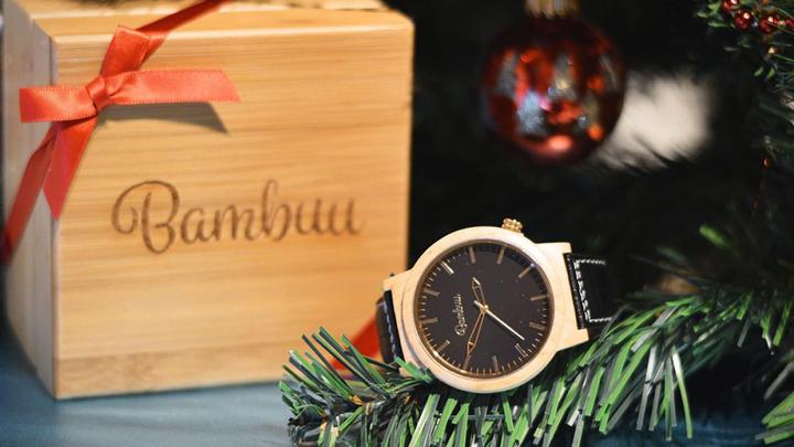 Produktbild Bambuu Holzuhr (Analoguhr, 40 mm)