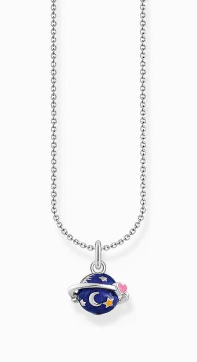 Produktbild Thomas Sabo Kette mit buntem Saturn-Anhänger Silber (925er Silber, Emaille, 38 - 45 cm)
