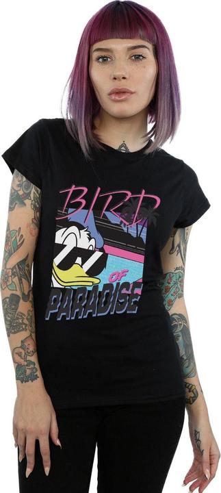 Actual product image Disney Womens/Ladies Donald Duck Bird Of Paradise Cotton T-Shirt (S)