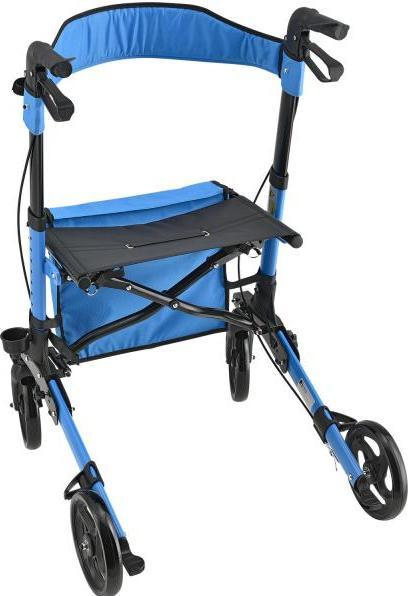 Produktbild Juskys Klappbarer Rollator Vital mit Sitzfläche und Einkaufstasche