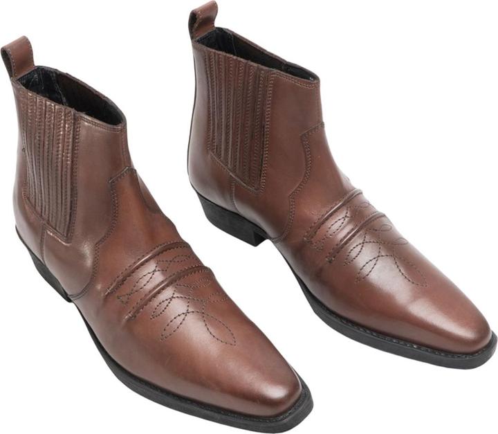Actual product image Woodland Gringos distressed leather western ankle boots (39)
