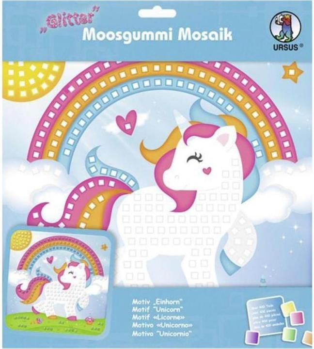 Ursus Foam rubber set glitter unicorn