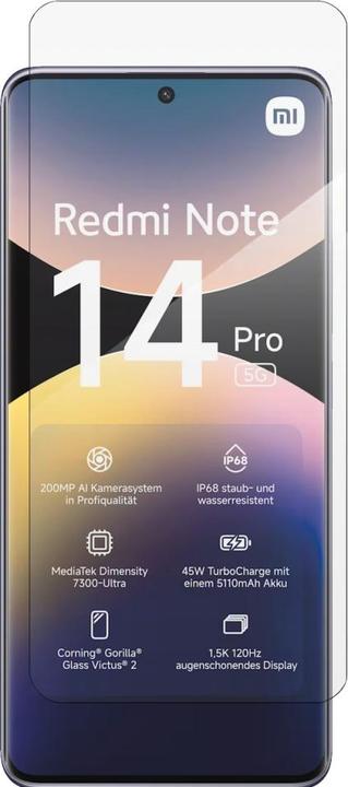 Image du produit Screenguard Panzerglas Schutzfolie Case Friendly Design (1 pièce(s), Xiaomi Redmi Note 14 Pro 5G)