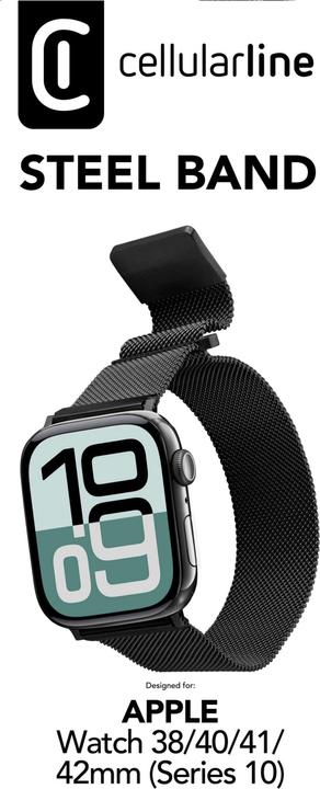 Produktbild Cellularline Steel Band - Apple Watch (41 mm, 38 mm, 40 mm, Stainless Steel)