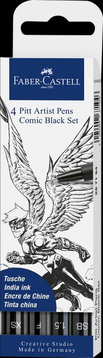 Image du produit Faber-Castell Bande dessinée d'artiste PITT (Noir, gris, 4 x)