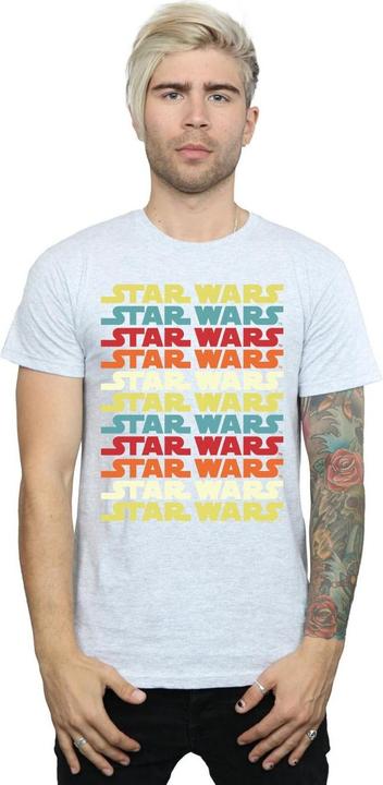 Produktbild Star Wars Retro Repeat Logo TShirt (3XL)