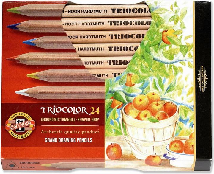 Immagine prodotto Koh-i-Noor Pastelli Tricolor Nature 24 colori Koh-I-Nor (Multicolore, 24 x)