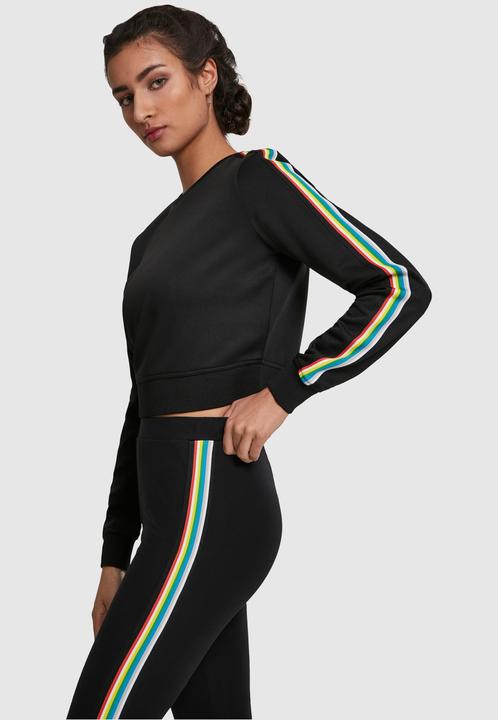 Produktbild Urban Classics Ladies Multicolor Taped Sleeve Crewneck (XXL)