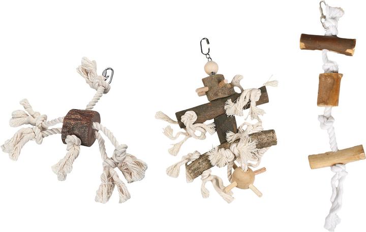Image du produit Karlie Corde de suspension de jouets pour oiseaux avec branche