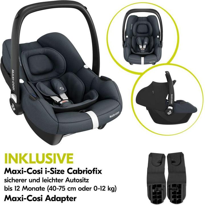 Produktbild Hauck 3in1 Kinderwagen-Set Walk N Care Trio Set Kinderwagen 3 in 1