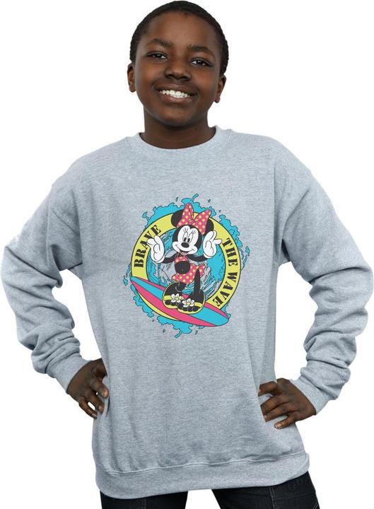Actual product image Disney Boys Minnie Mouse Brave The Wave Sweatshirt (152, 158)