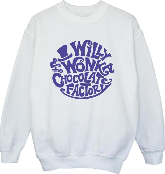 Produktbild Willy Wonka & the Chocolate Factory Typed Logo Sweatshirt Jungen (140, 146)