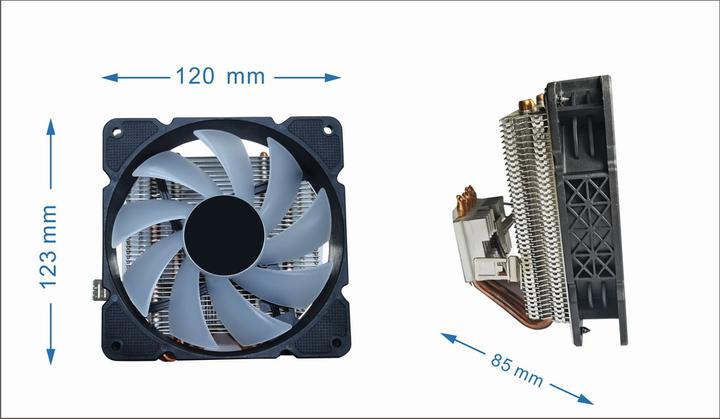 Actual product image Gembird CPU-HURACAN-ARGB-X140 (120 mm)