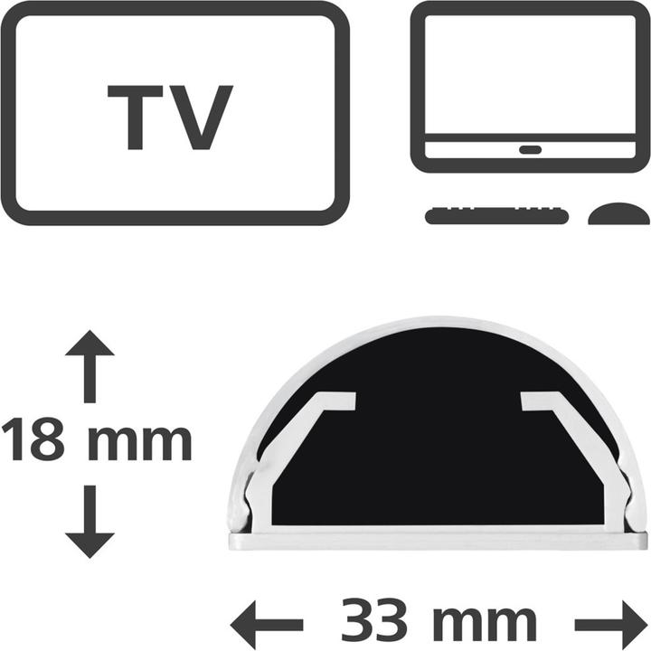 Produktbild Hama Alu-Kabelkanal, halbrund (Kabelkanal, 110 cm)