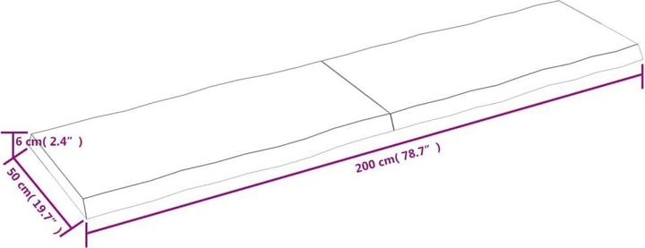 Actual product image VidaXL Aneta (200 x 6 x 50 cm)