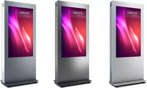 Produktbild DSS Indoor Stele Portrait, 65" Bildschirm, schwarz