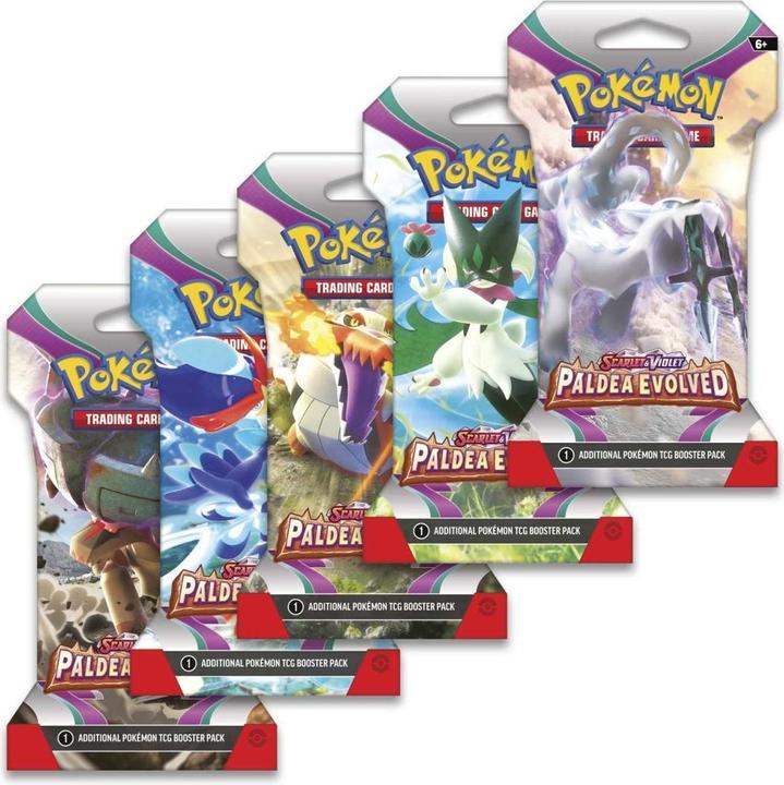 Actual product image Pokémon JCC - Écarlate et Violet - Pack de Booster Blister Évolutions à Paldea (1 Booster aléatoire) (English, Booster Pack)