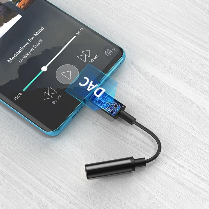 Produktbild Choetech 3.5mm Klinke – USB C (Headset-Adapter)