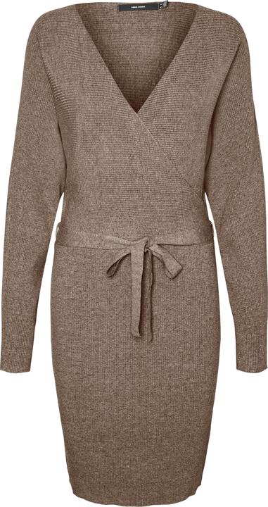 Vero Moda VMHOLLYREM LS V-NECK DRESS GA NOOS Strickkleid (XXL)