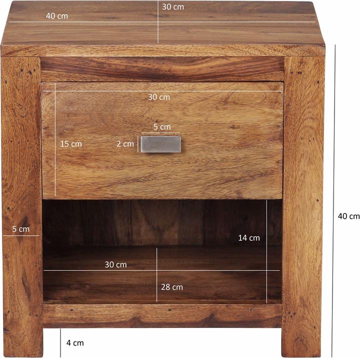 Actual product image Wohnling Mumbai (40 x 30 x 40 cm)