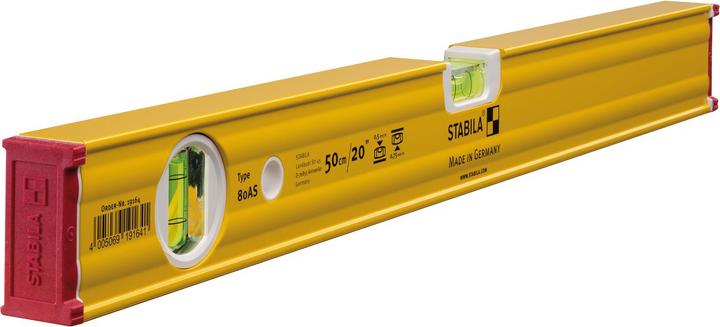 Produktbild Stabila Wasserwaage Type 80 AS (50 cm)